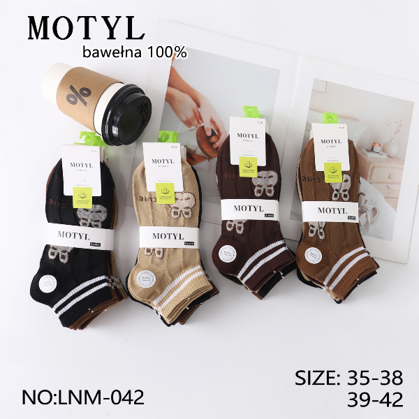 Skarpety damskie Roz 35-42, Mix kolor Paczka 40 szt